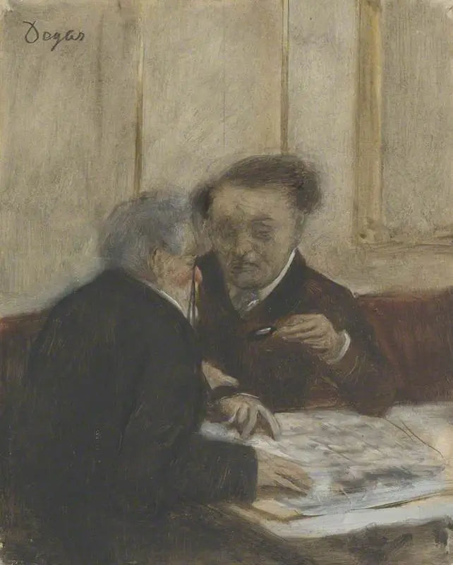 På Café Châteaudun - Edgar Degas