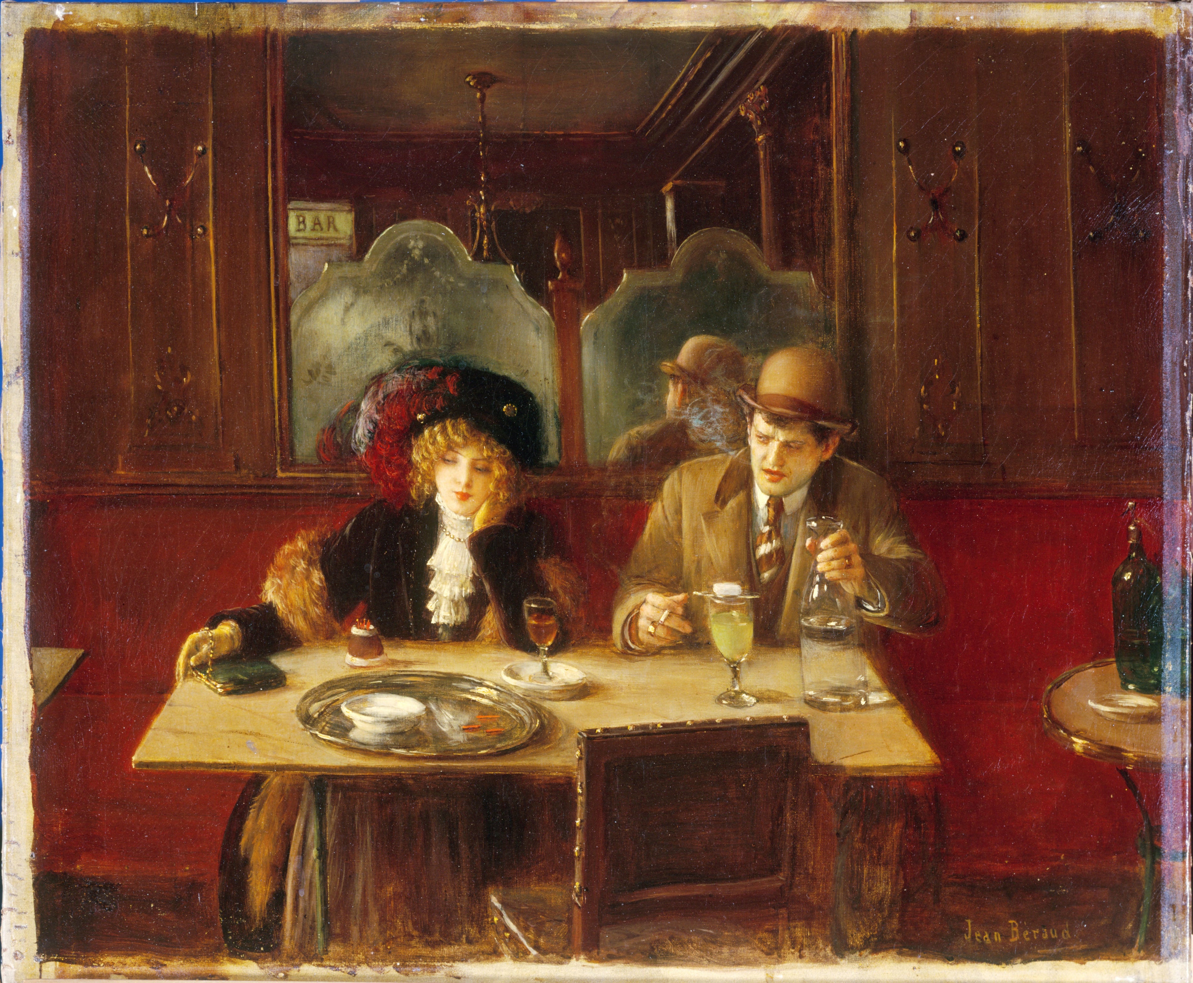 På caféet, siger Absinthe - Jean Béraud