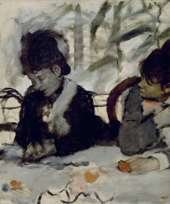 På Caféen - Edgar Degas