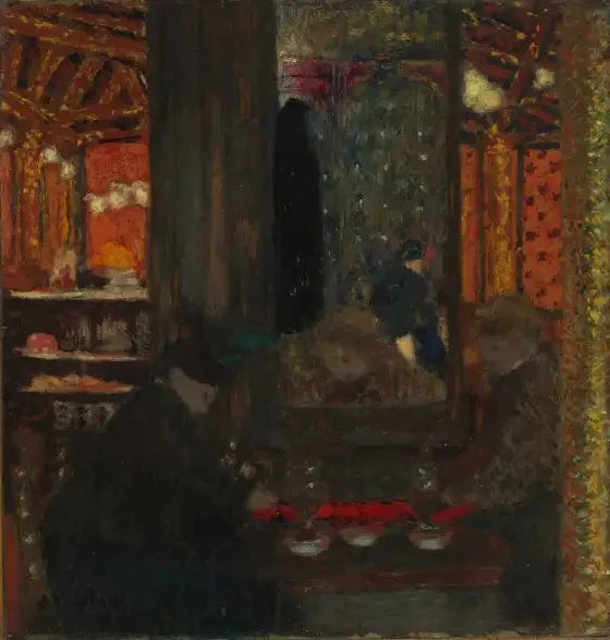 På caféet - Édouard Vuillard