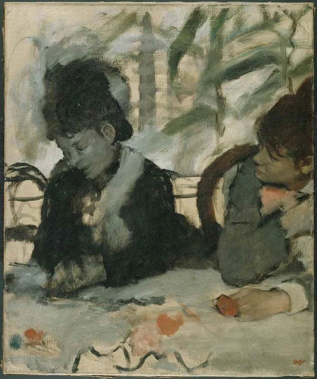 På Caféen - Edgar Degas