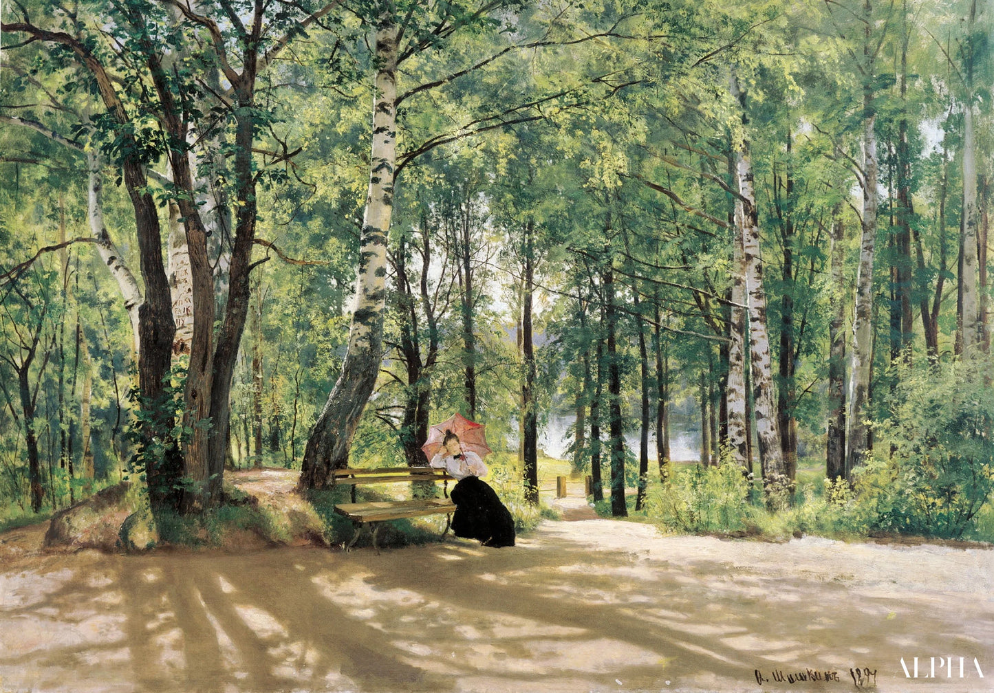 Sommerhytte - Ivan Shishkin - Reproduktioner af malerier og højkvalitets malerier