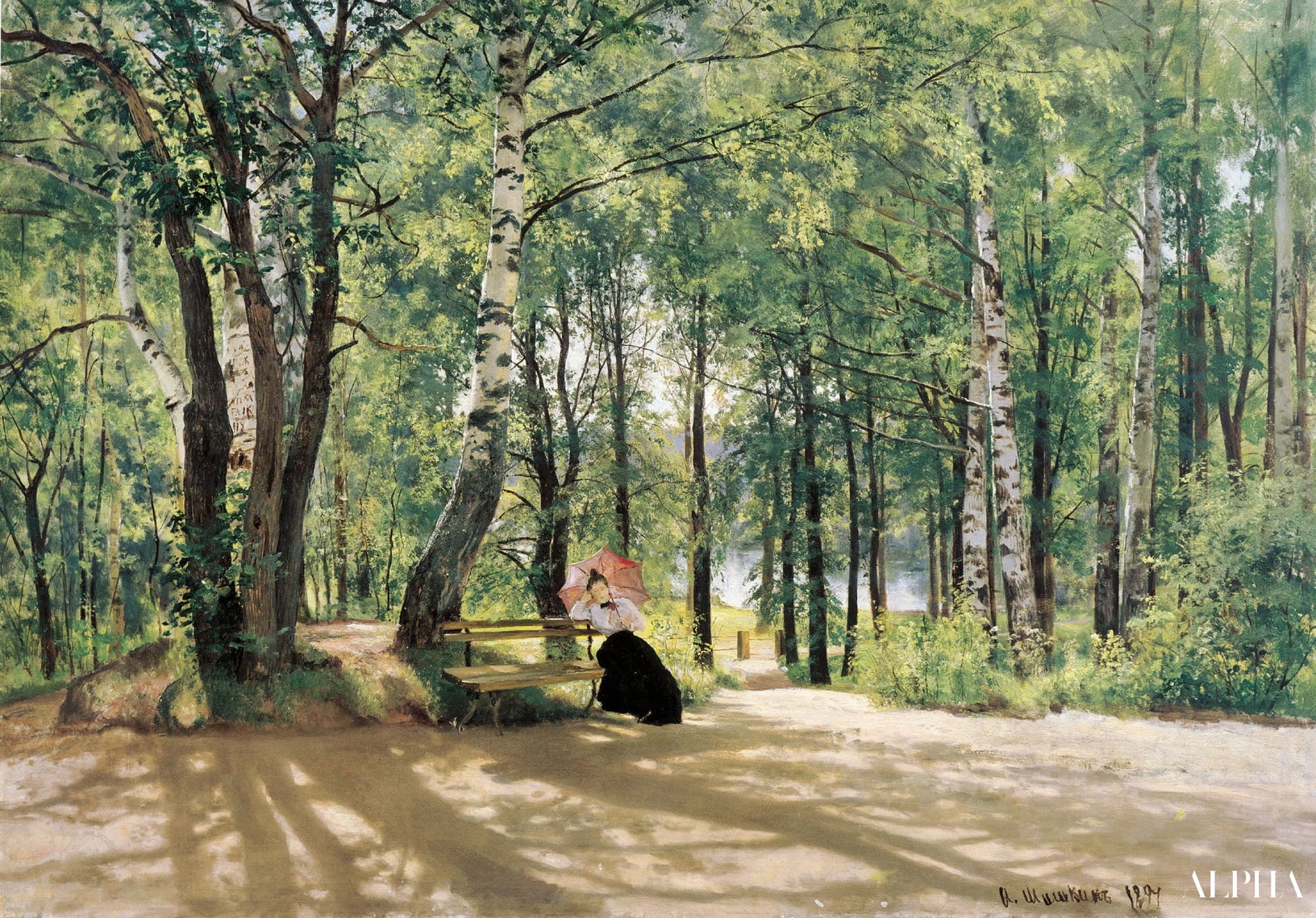 Sommerhytte - Ivan Shishkin - Reproduktioner af malerier og højkvalitets malerier