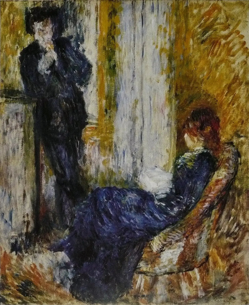 I hjørnet af pejsen - Pierre-Auguste Renoir