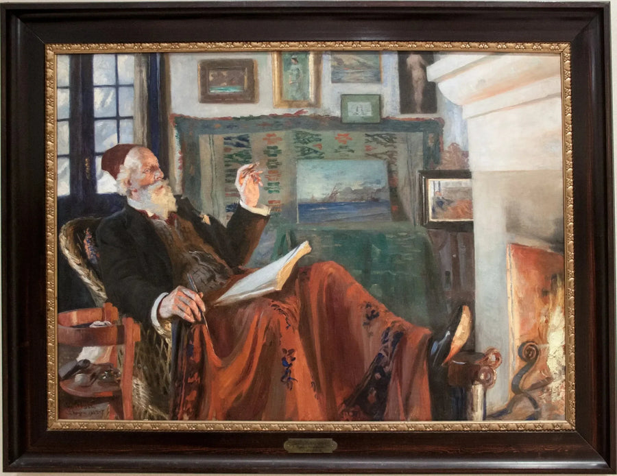 Ved pejsen - Peder Severin Krøyer