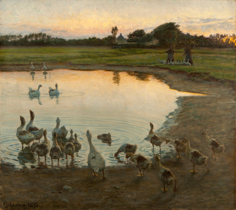 Ved solnedgang - Viggo Johansen