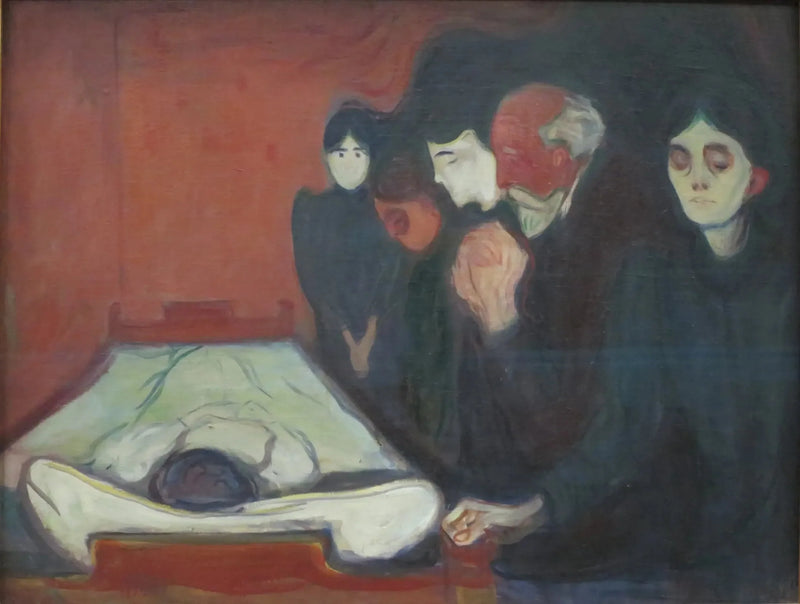 På dødslejet - Edvard Munch