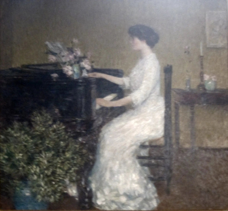 Ved klaveret - Childe Hassam