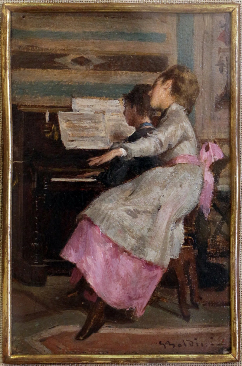 Ved klaveret - Giovanni Boldini