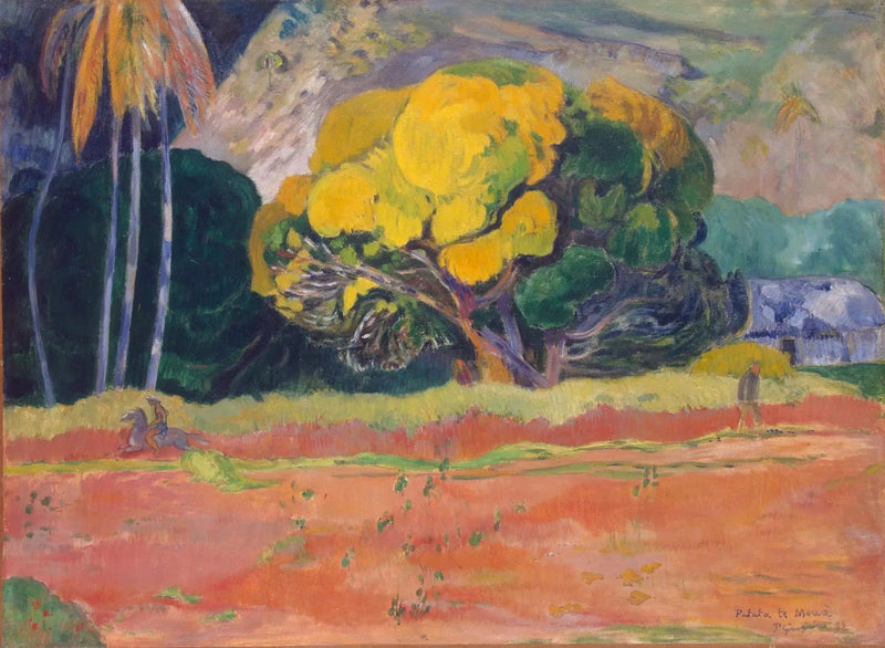 Ved foden af bjergene - Paul Gauguin