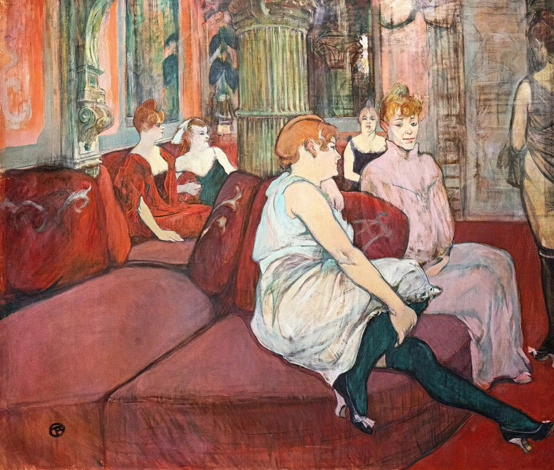 I Salonen på Moulins Gade - Henri de Toulouse-Lautrec