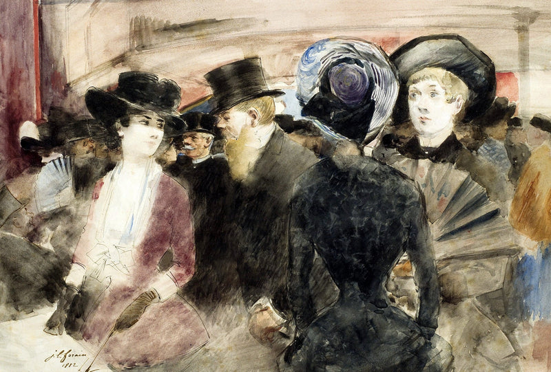 På Teatret. - Jean-Louis Forain