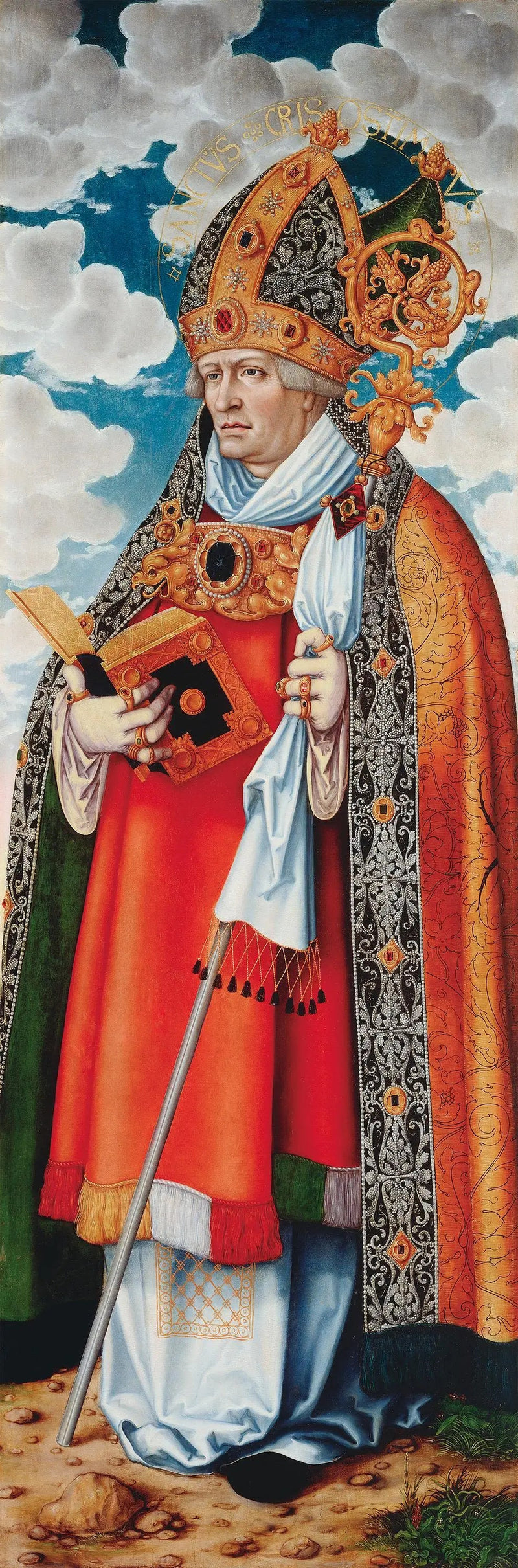 Autel de la Madeleine : Saint Chrysostom - Lucas Cranach den Ældre