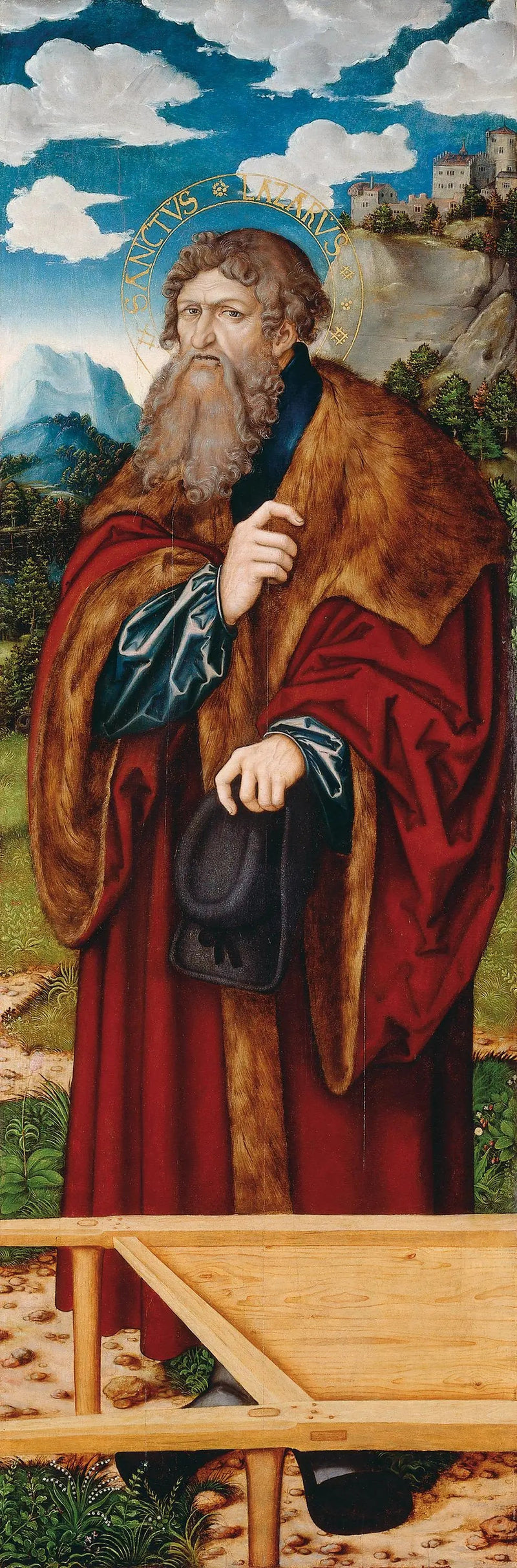 Autel de la Madeleine : Saint Lazare - Lucas Cranach den Ældre