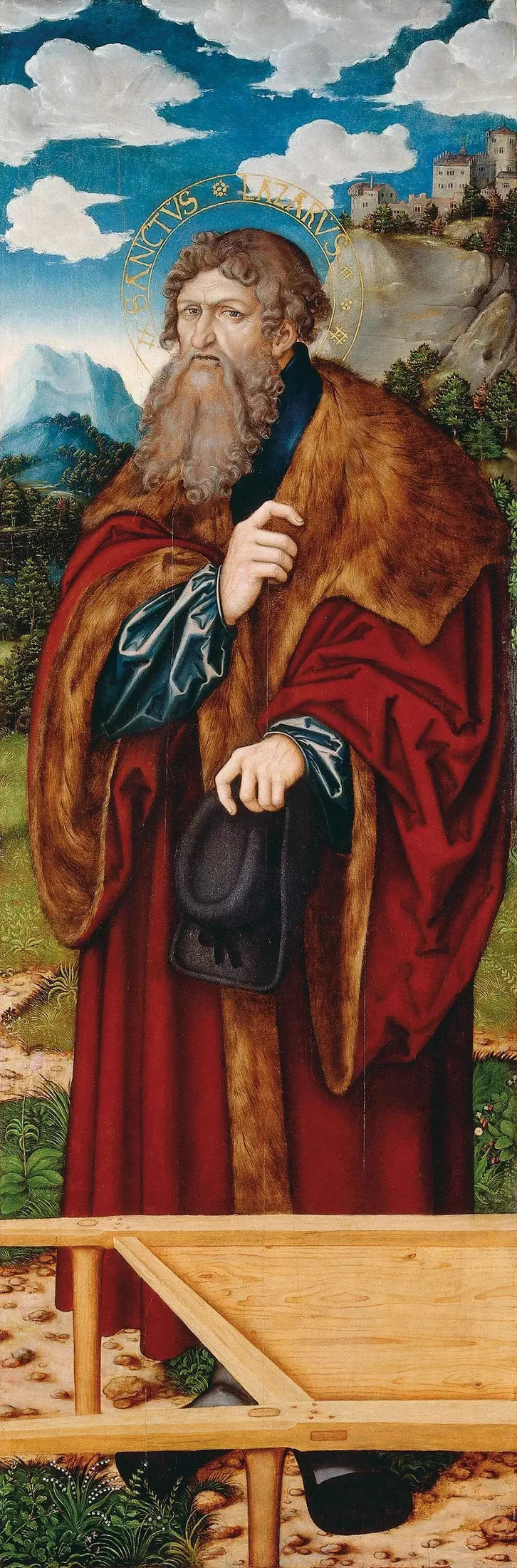 Autel de la Madeleine : Saint Lazare - Lucas Cranach den Ældre