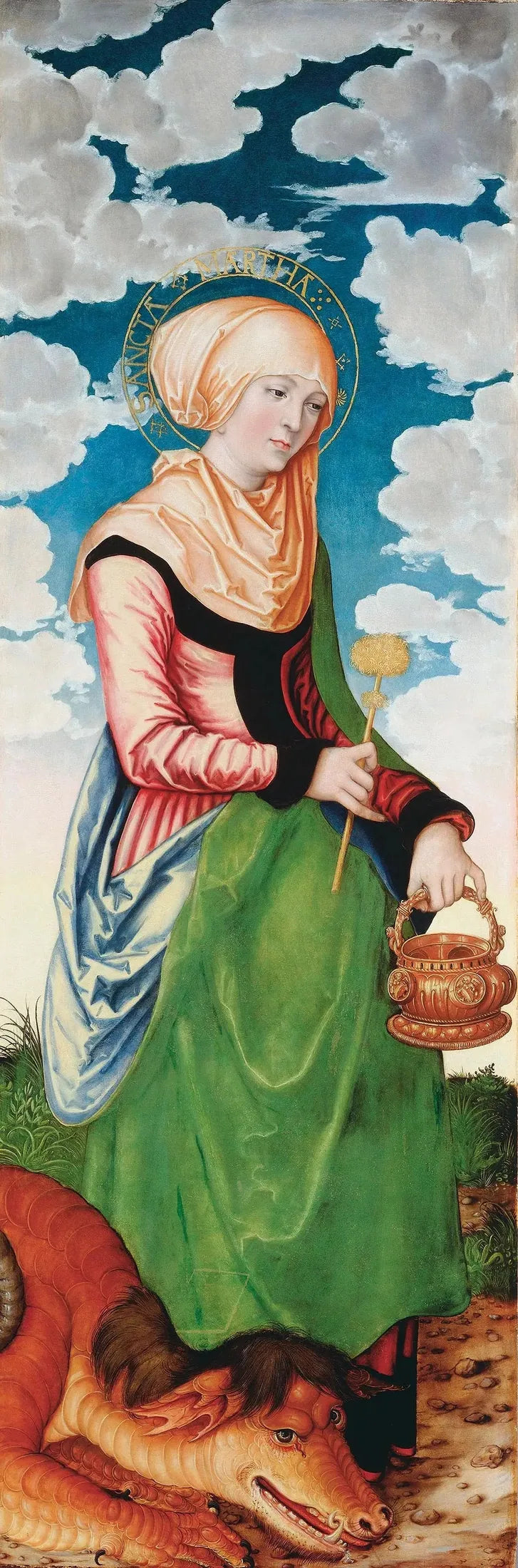 Autel de la Madeleine : Sainte Marthe - Lucas Cranach den Ældre