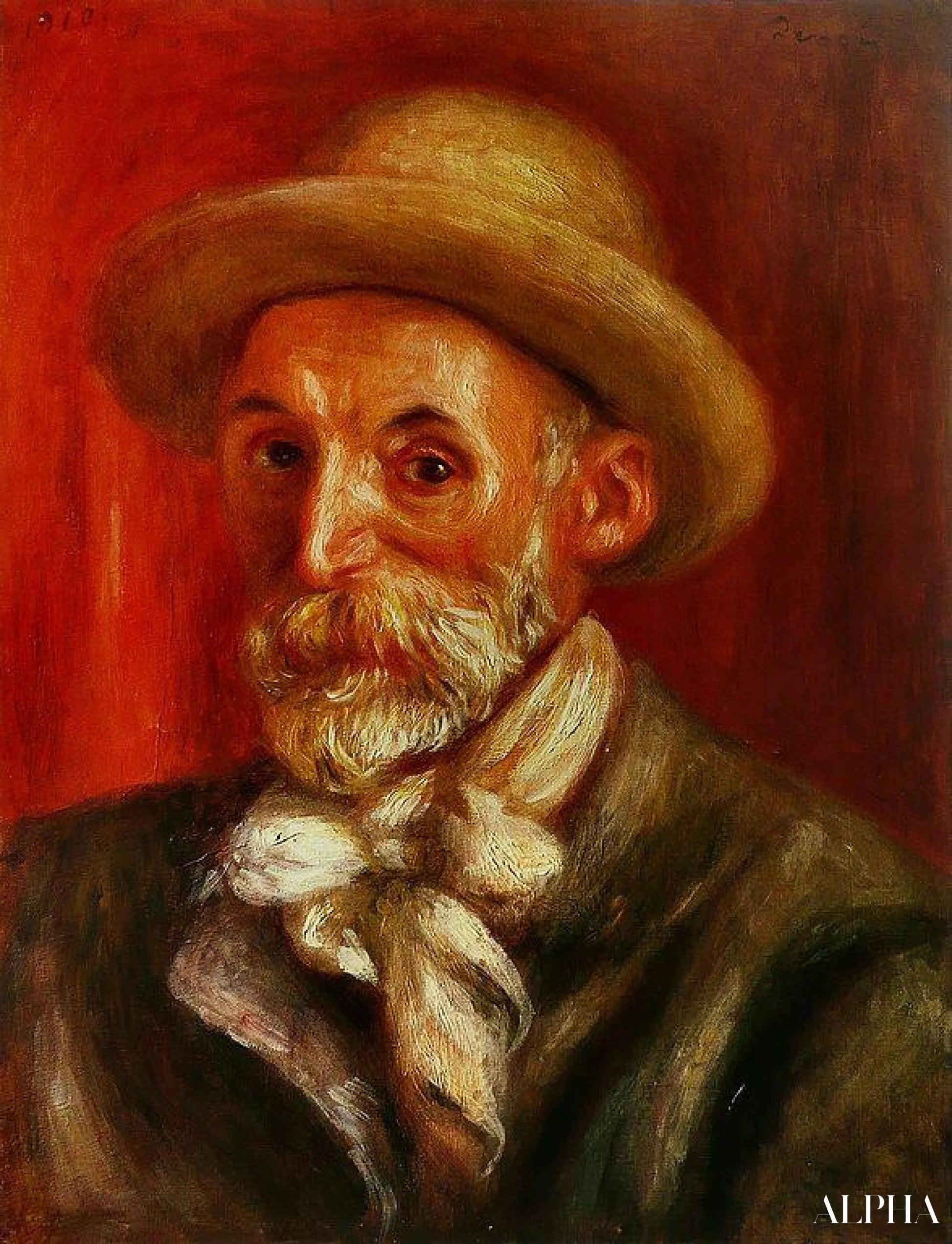 Auto-portrait I - Pierre-Auguste Renoir - Reproductions de tableaux et peintures haut de gamme