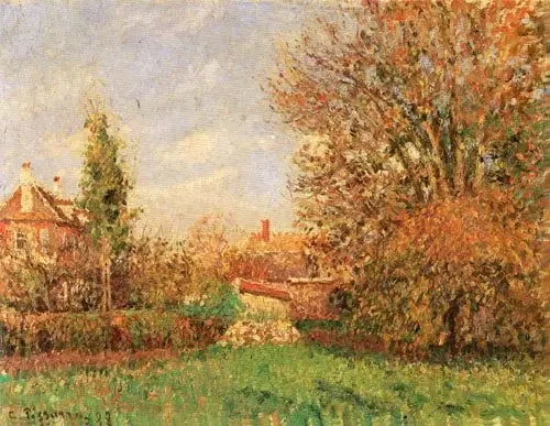 Efterår i engen ved Éragny - Camille Pissarro