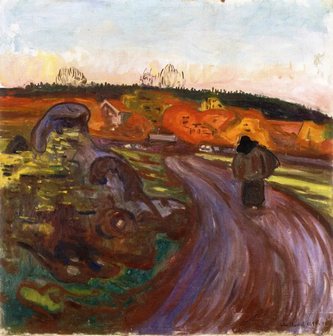 Reproduction du tableau « Automne - Edvard Munch » par Alpha Reproduction en peinture à l’huile