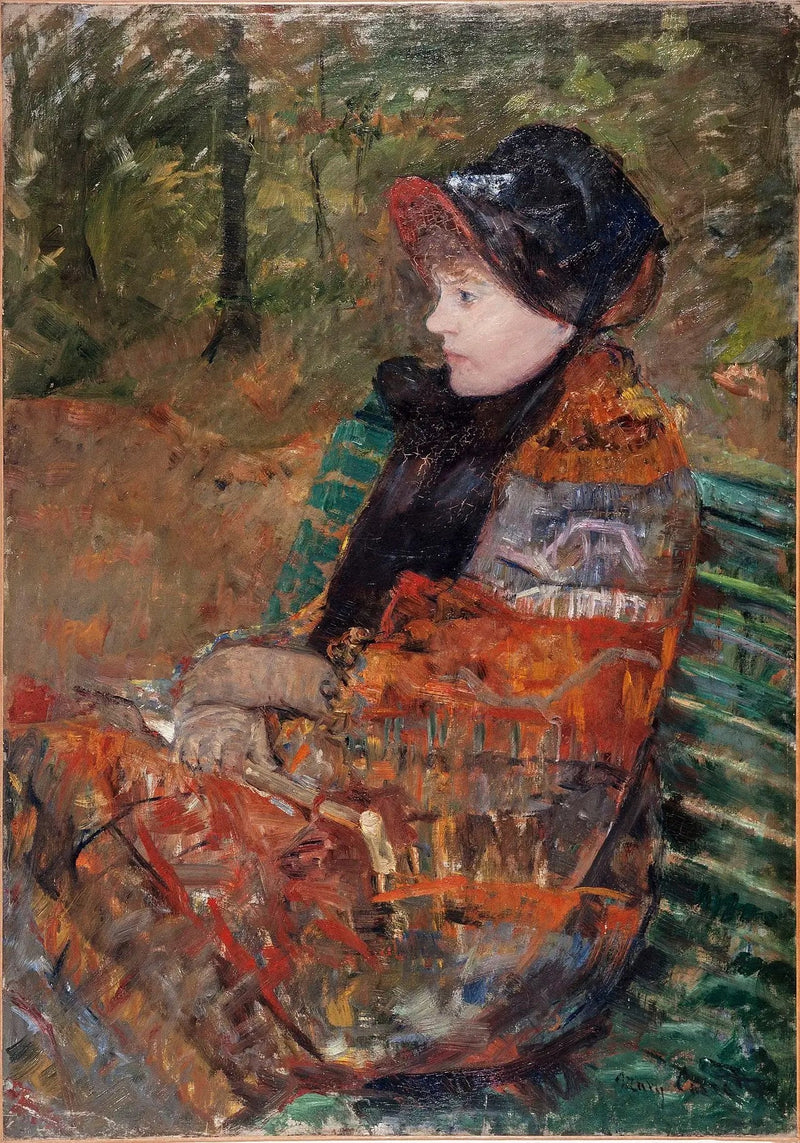 Efterår, portræt af Lydia Cassatt - Mary Cassatt