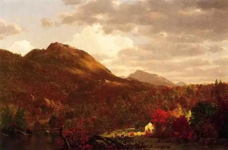 Efterår på Hudson - Frederic Edwin Church