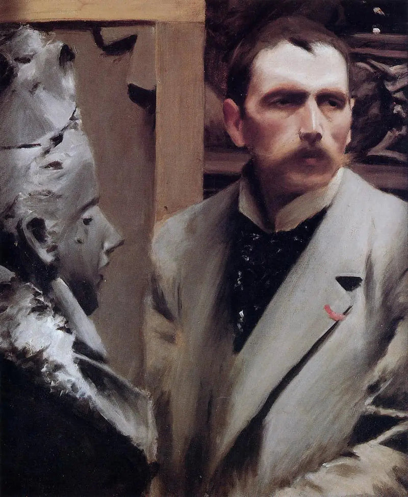 Selvportræt 1889 af Anders Zorn - Anders Zorn