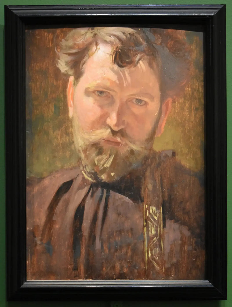 Selvportræt (1899) - Alphonse Mucha