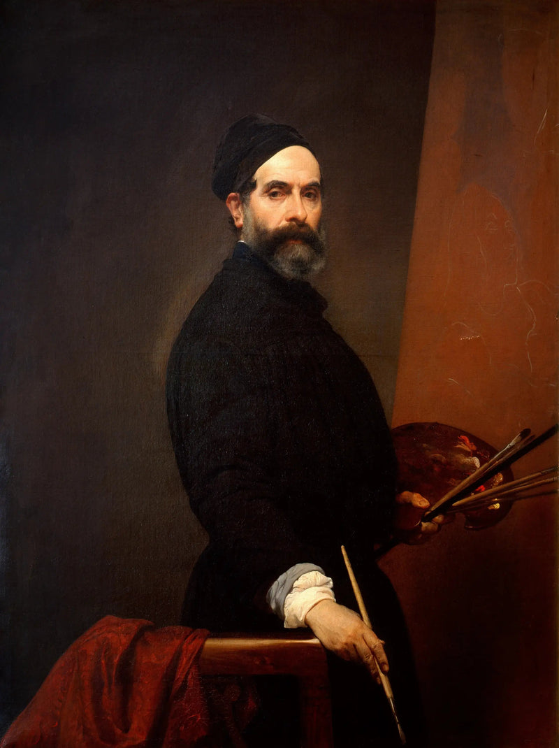 Selvportræt i en alder af 57 - Francesco Hayez