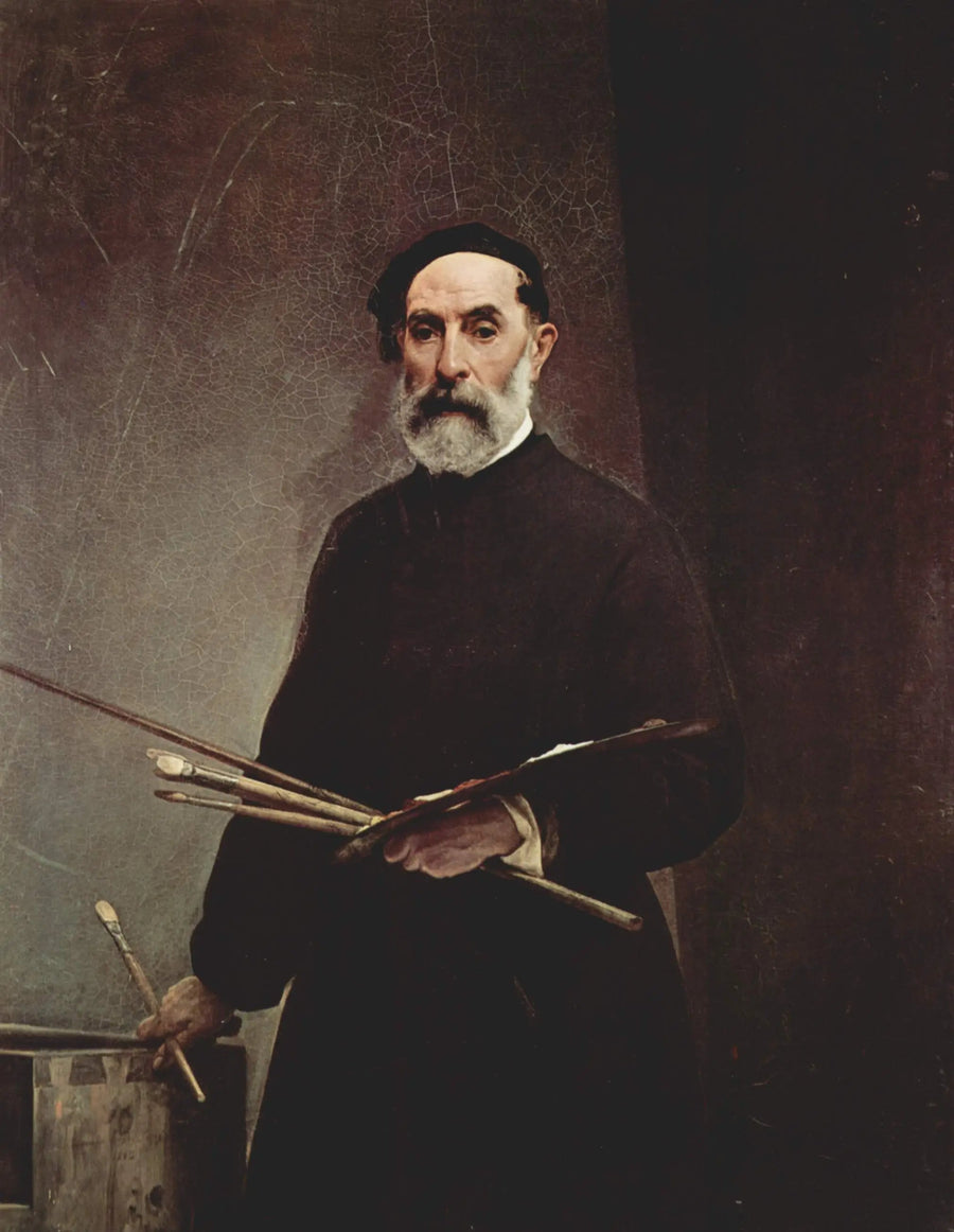 Selvportræt i en alder af 69 - Francesco Hayez