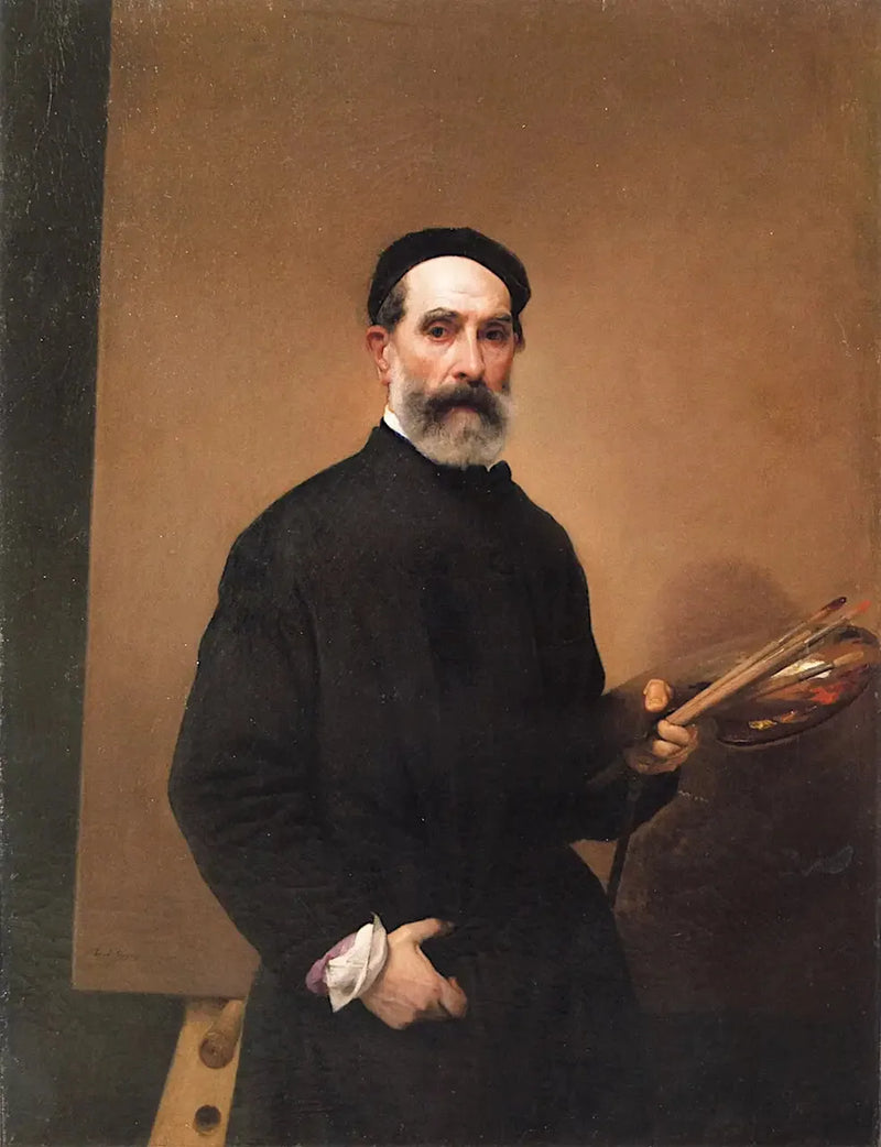 Selvportræt i en alder af 71 - Francesco Hayez