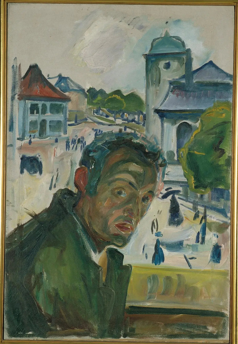 Selvportræt i Bergen - Edvard Munch