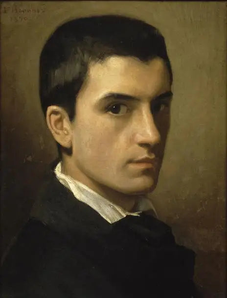 Selvportræt i en alder af 17 år - Léon Bonnat