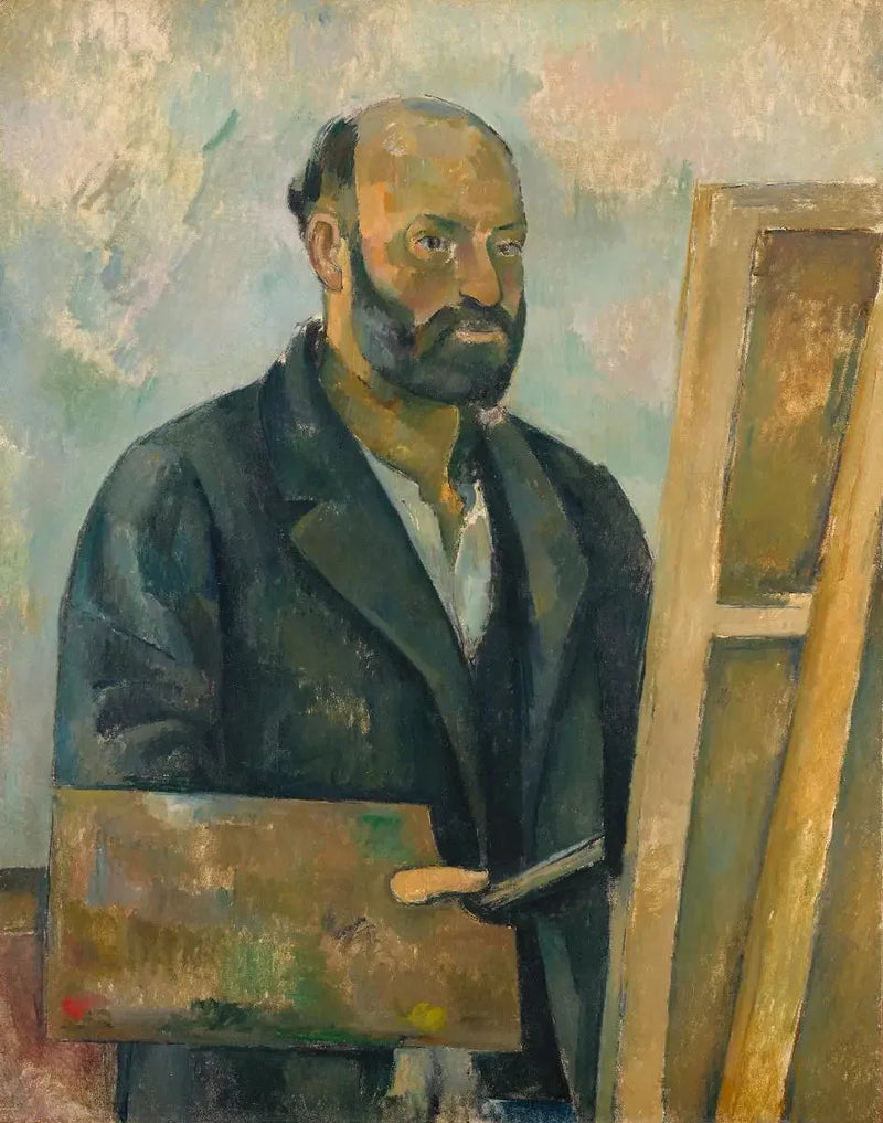 Selvportræt med palet - Paul Cézanne