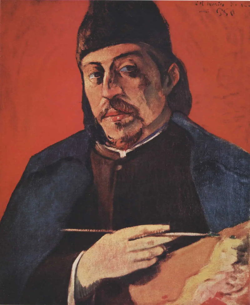 Selvportræt med palet - Paul Gauguin
