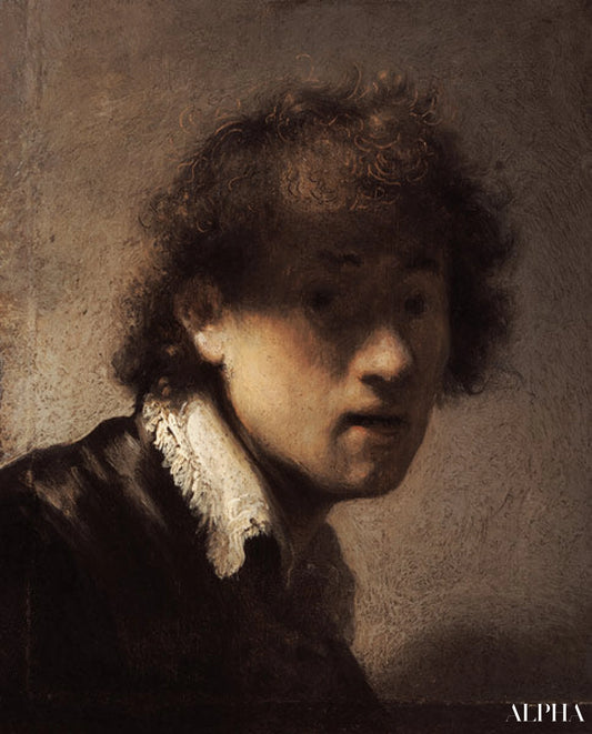 Autoportrait à un jeune âge - Rembrandt van Rijn - Reproductions de tableaux et peintures haut de gamme