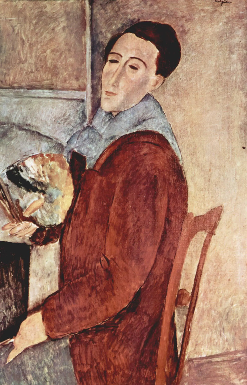 Selvportræt - Amedeo Modigliani