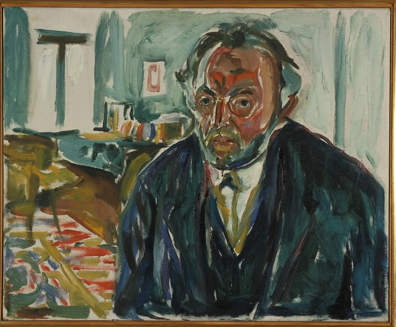 Selvportræt efter den spanske syge - Edvard Munch