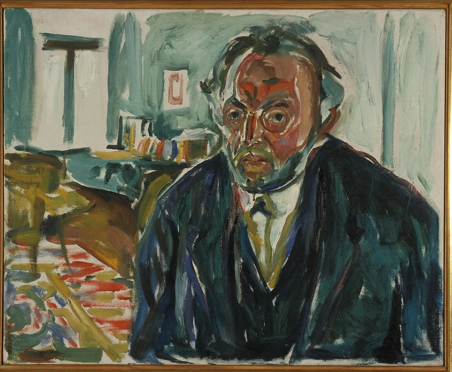 Selvportræt efter den spanske syge - Edvard Munch