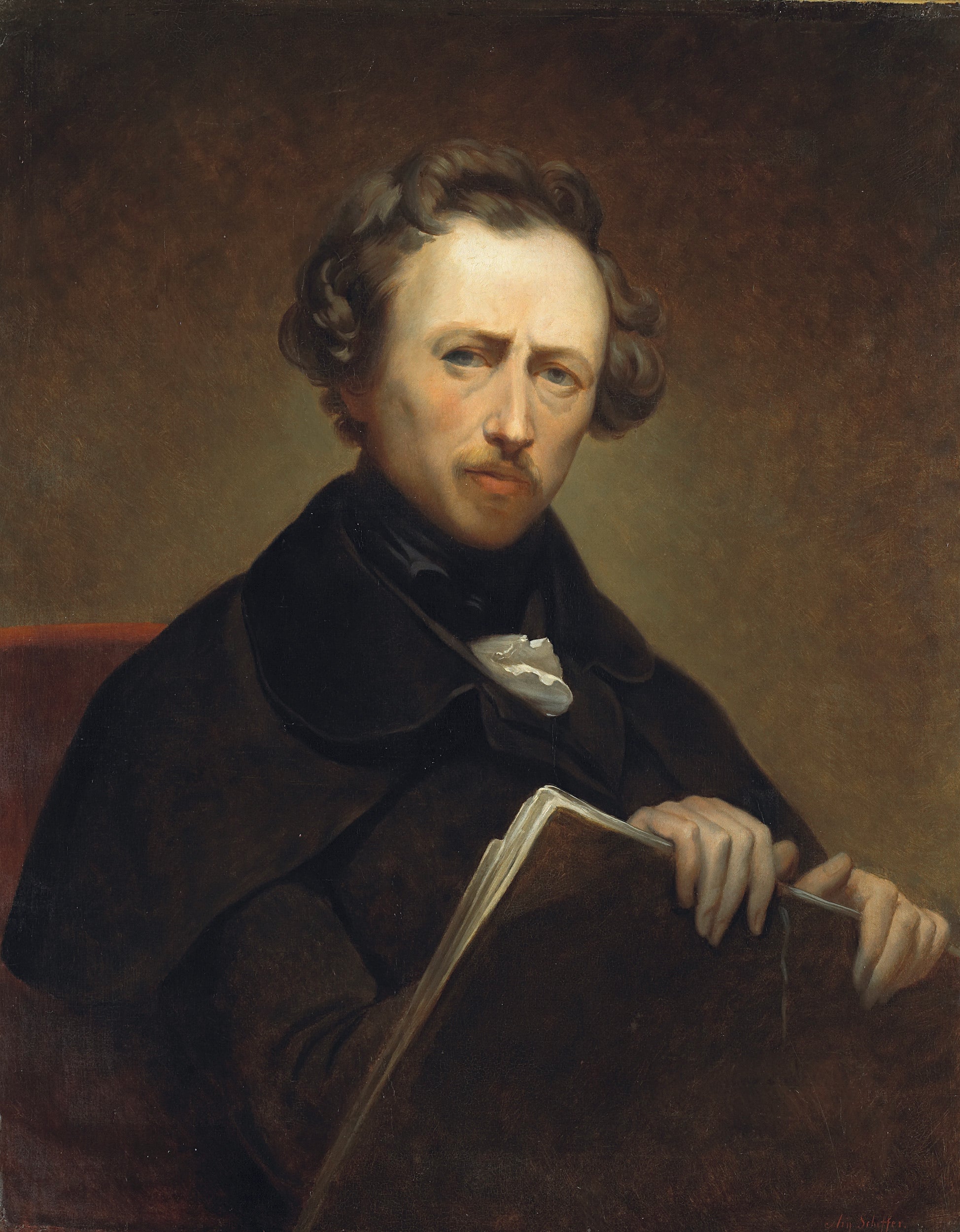 Autoportrait - Ary Scheffer image 1 copie de tableau peinte à la main