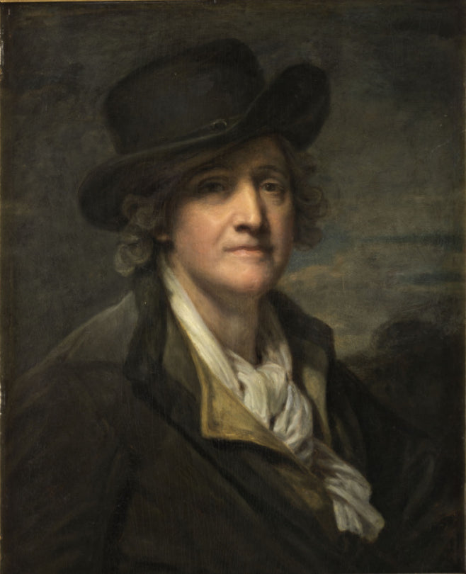 Selvportræt med hat - Jean-Baptiste Greuze