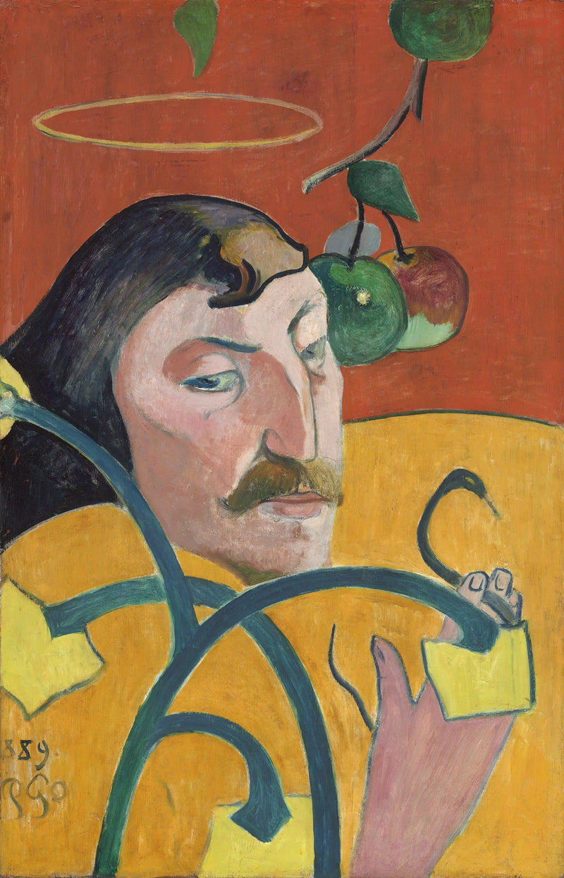 Selvportræt med Nimbussen - Paul Gauguin