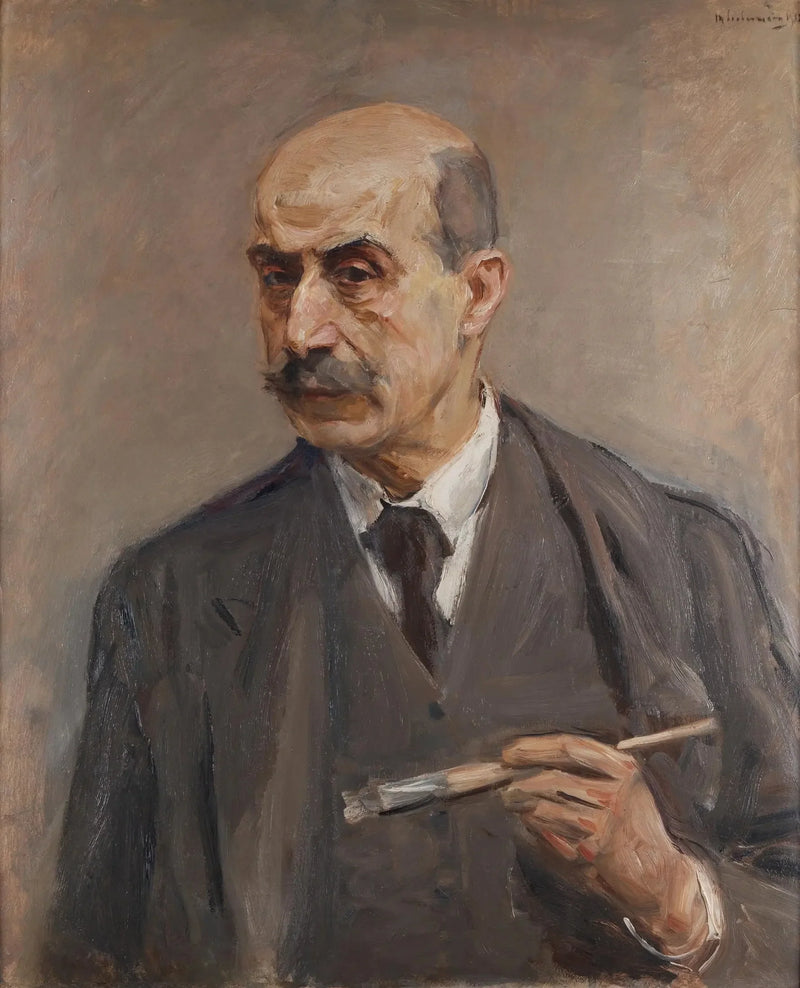 Selvportræt med pensel - Max Liebermann