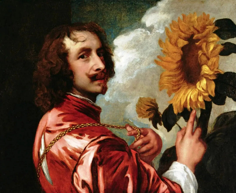 Selvportræt med solsikker - Antoine van Dyck