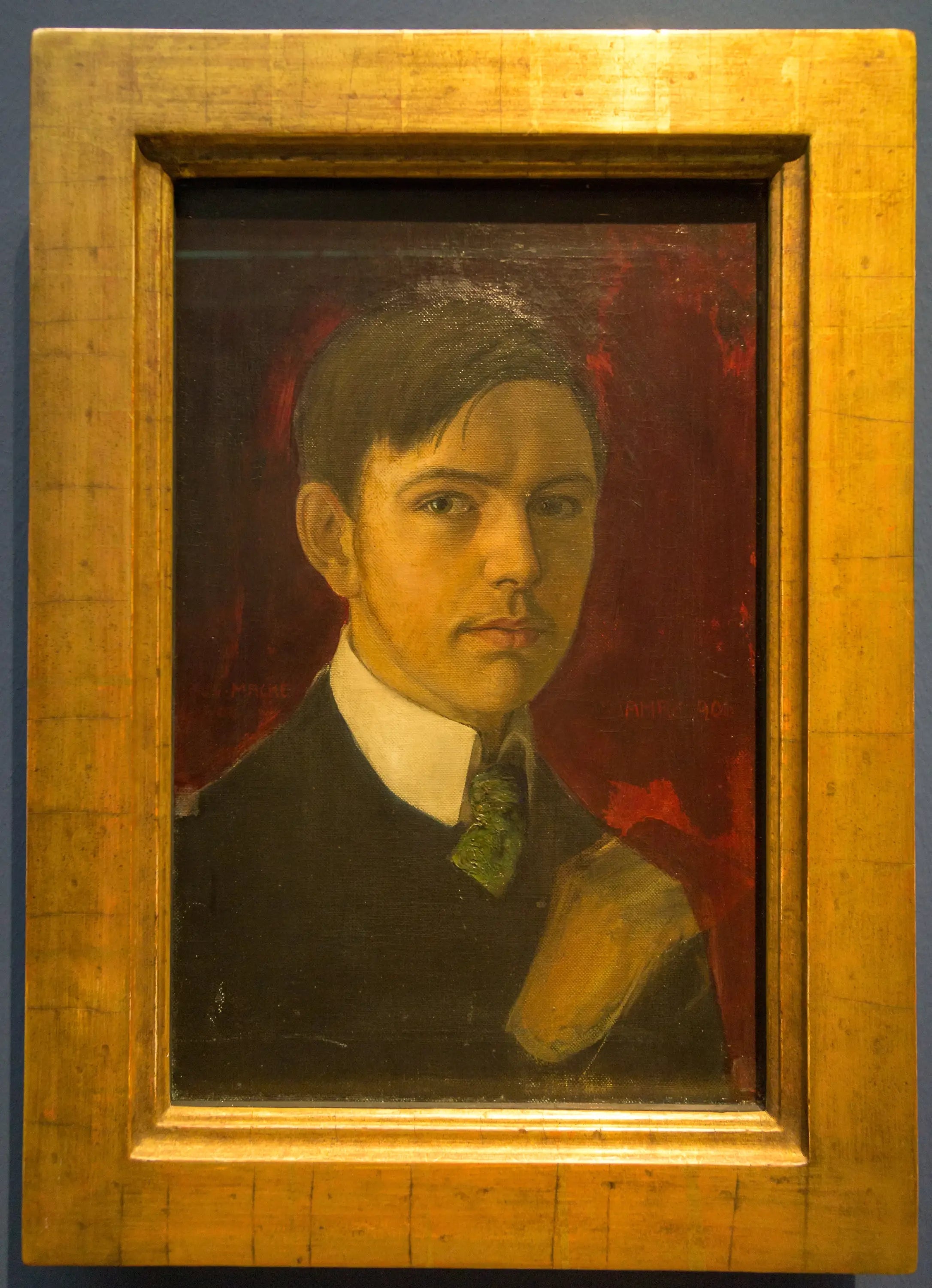 Reproduction du tableau « Autoportrait - August Macke » par Alpha Reproduction en peinture à l’huile
