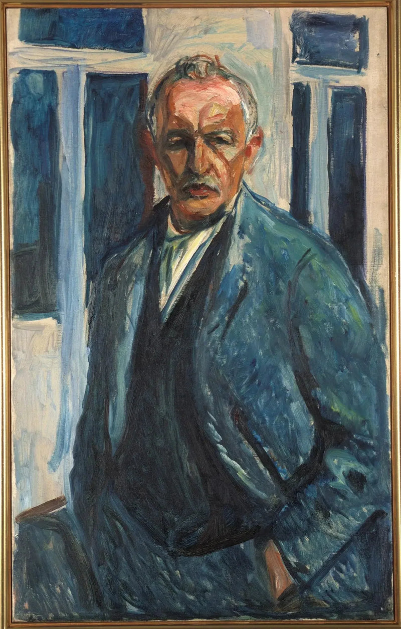 Selvportræt med hænderne i lommerne - Edvard Munch