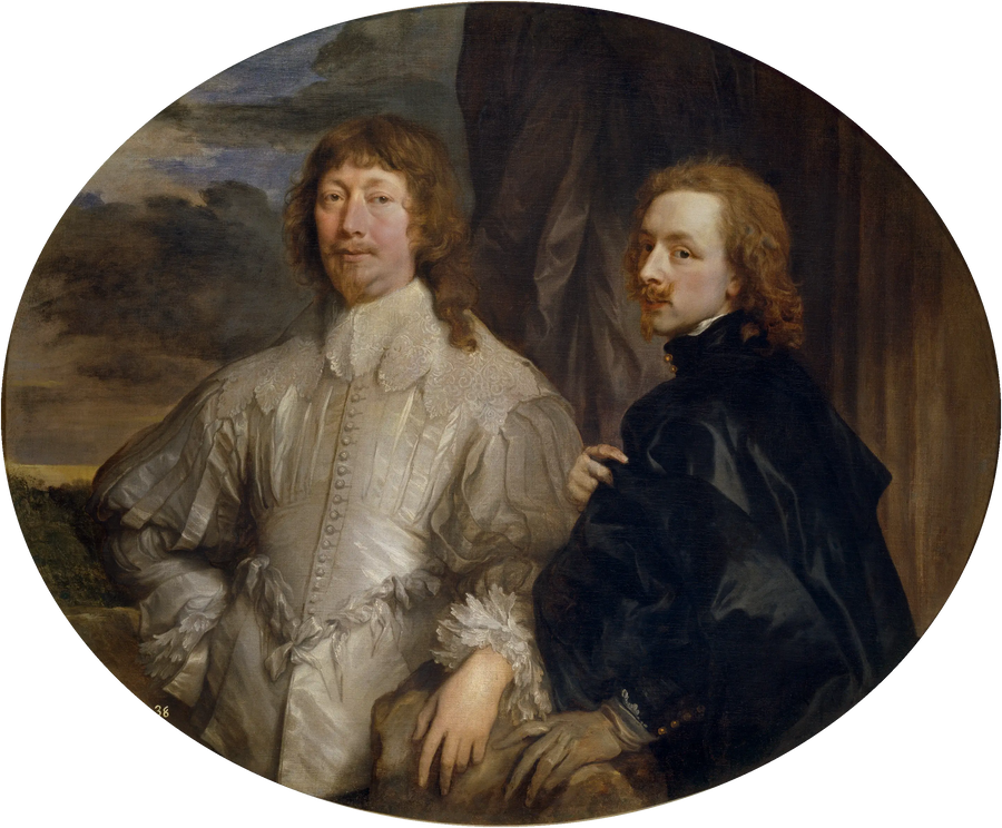 Selvportræt med Endymion Porter - Antoine van Dyck