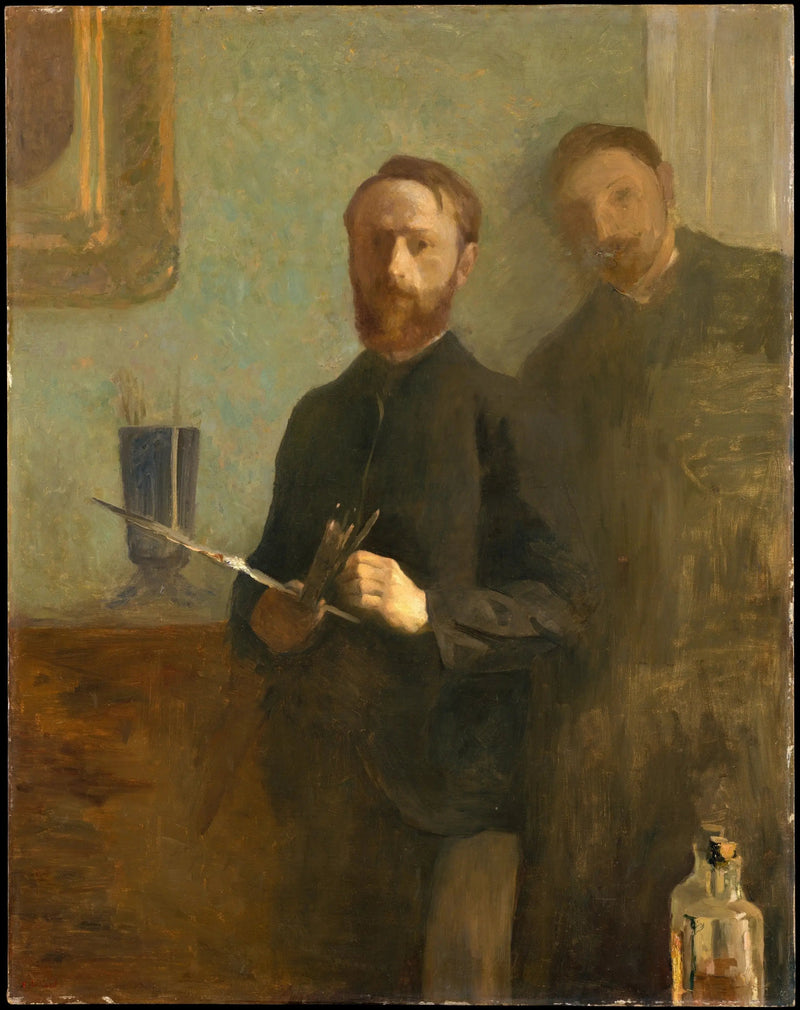 Selvportræt med Waroquy - Édouard Vuillard