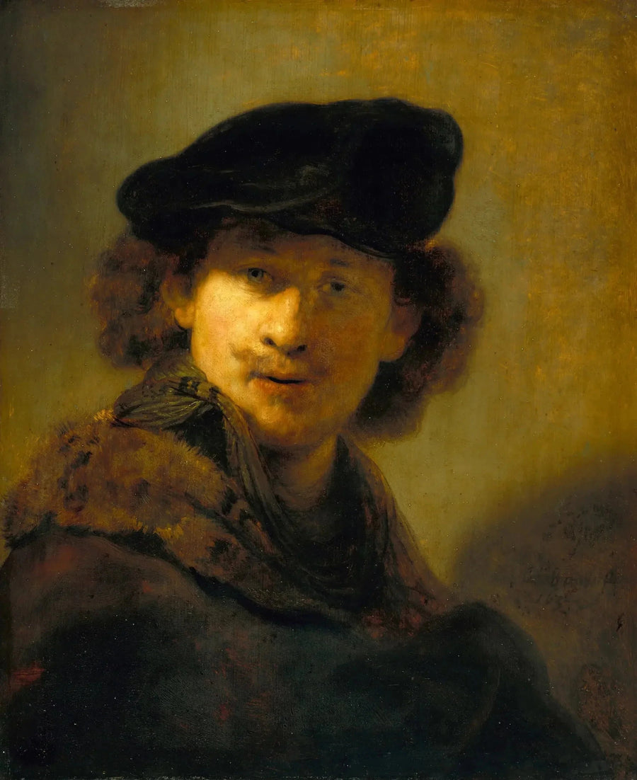 Selvportræt med fløjlshat - Rembrandt
