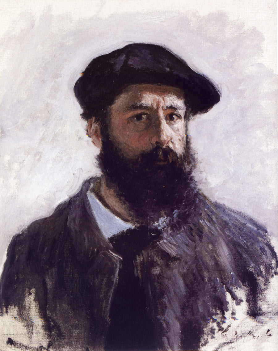 Selvportræt iført W1078 baret - Claude Monet
