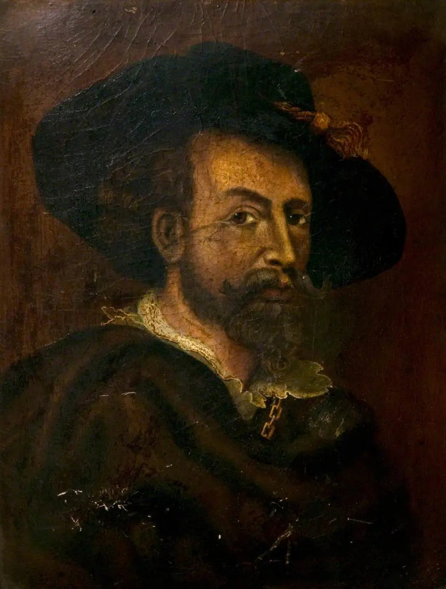 Selvportræt (kopi af et original fra 1623) - Peter Paul Rubens